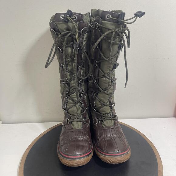 Pajar Boots Womens Size 8-8.5‎ EUR 39 Green Brown Waterproof Winter Snow Warm - Picture 3 of 11